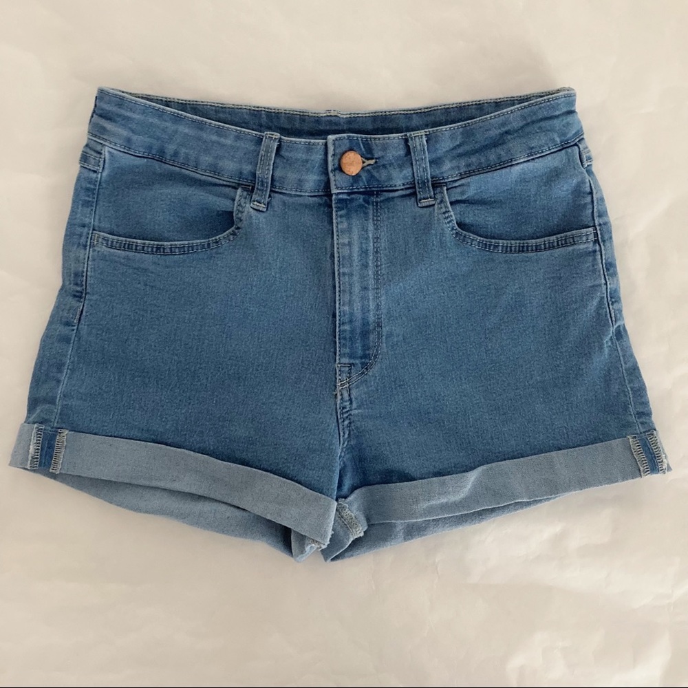 Stretch Denim Shorts
